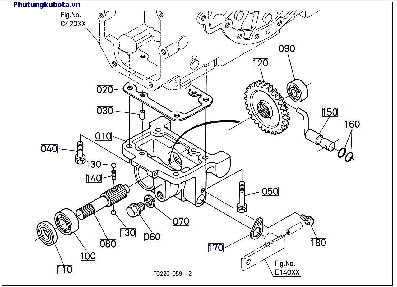 Trục lái bánh xe trước